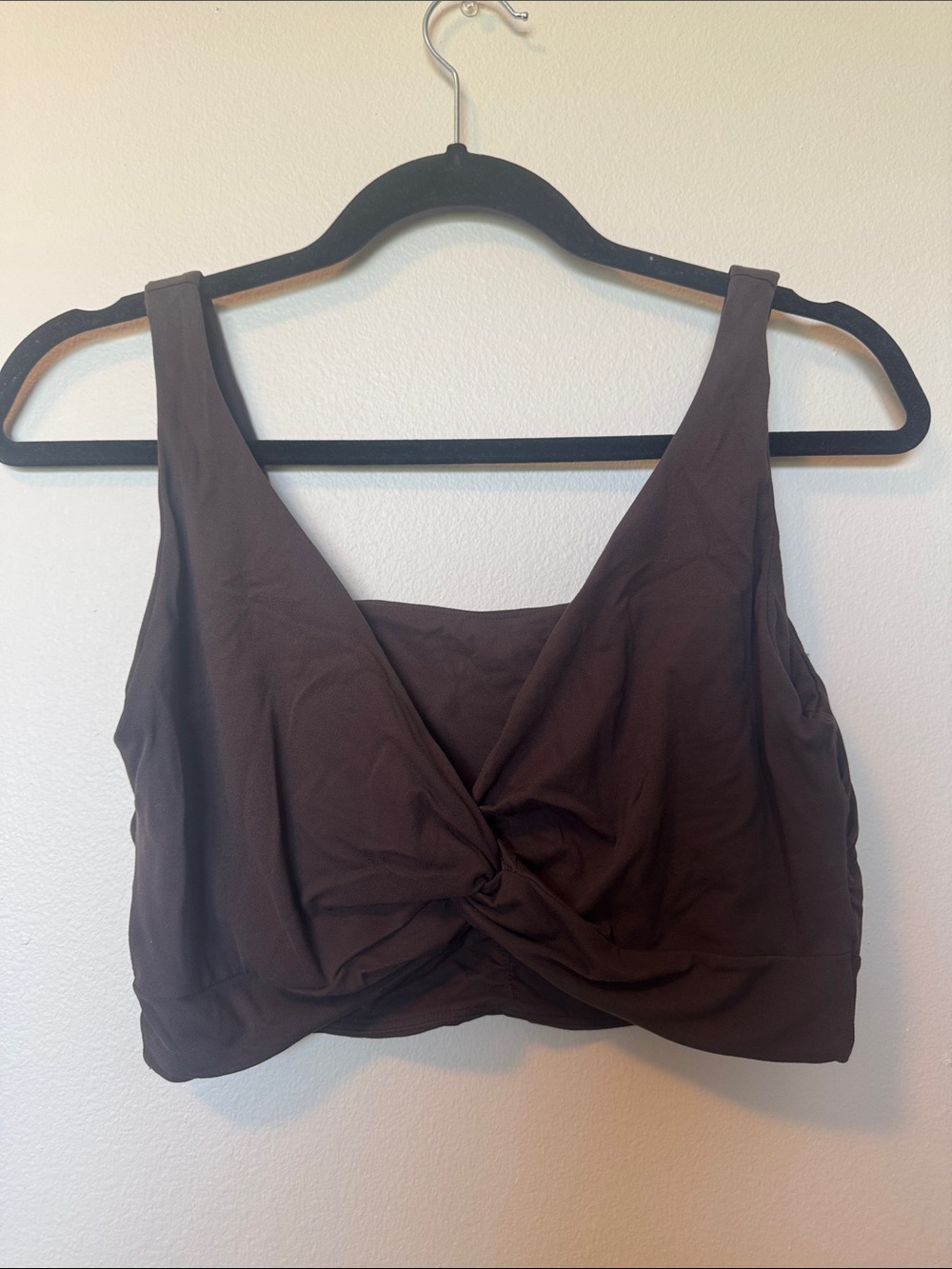 Free People Movement Never Better Reversible Twist Crop Brown Sports Bra